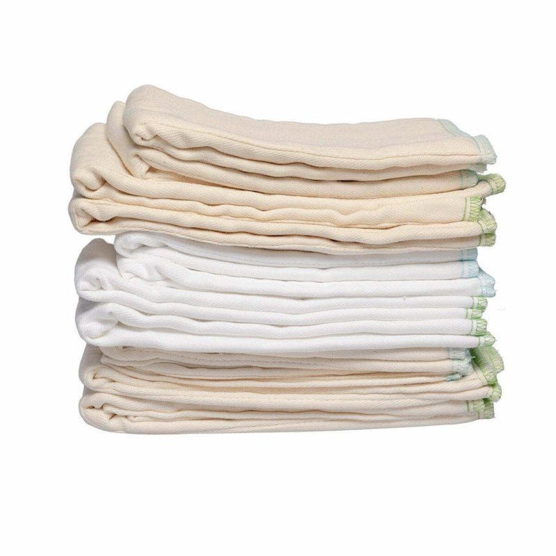 Bleached Cotton Prefold Diaper-Bayrli